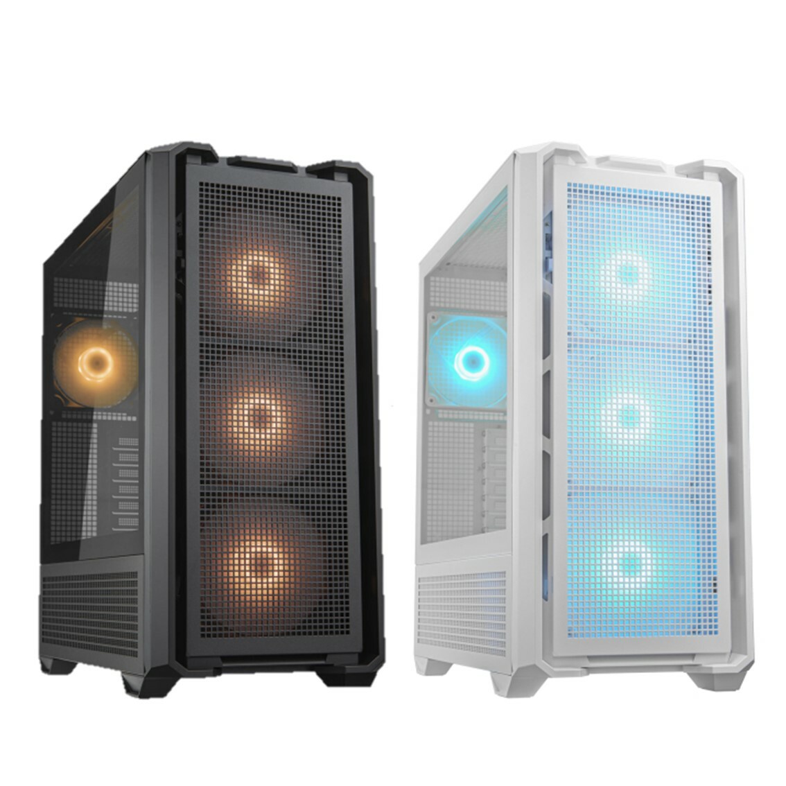 米特3C數位–COUGAR 美洲獅 MX600 RGB 全塔機殼 玻璃透側機殼 黑色/白色