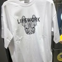 [S] LIFEWORK RADOK FACE LETTERING BASIC SHORT SLEEVE T-SHIRT,WHITE, LW235TS995-00 (SLW430)