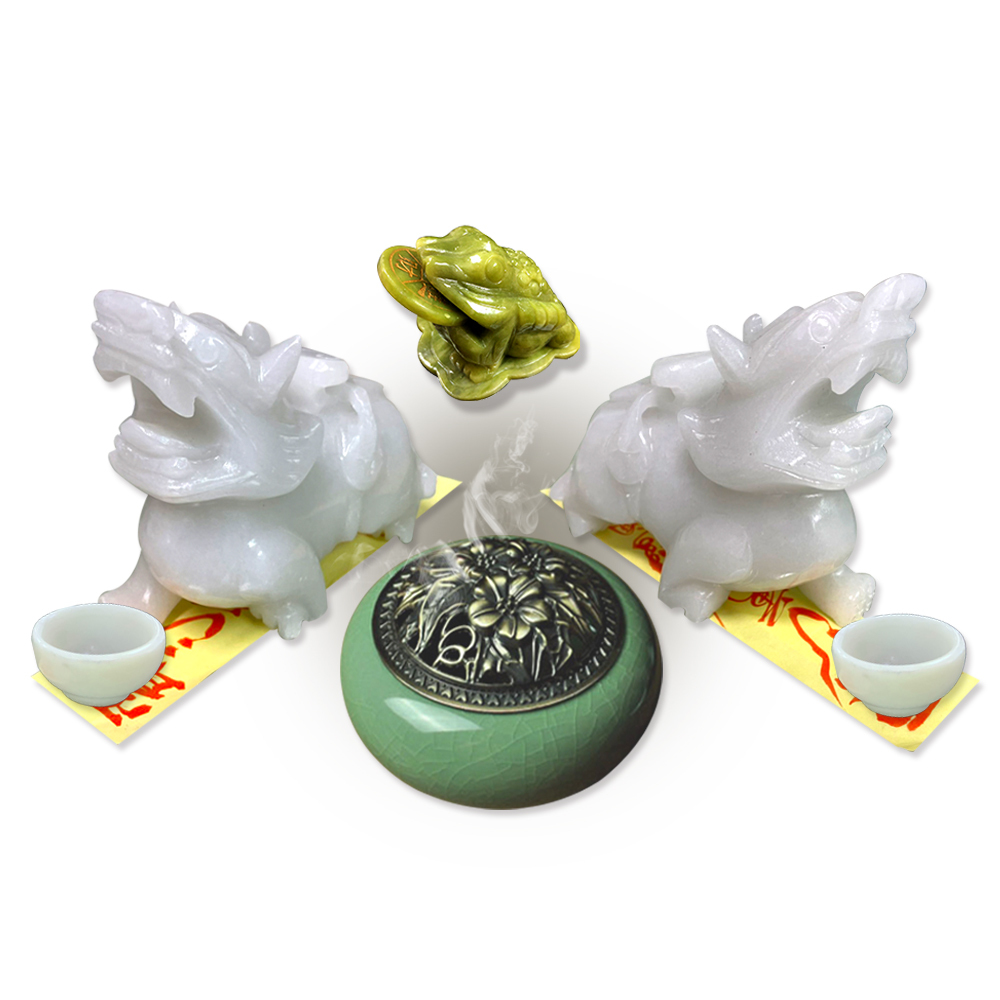 【菩提居】黃大仙白玉霸王貔貅 (廠商直出、不參加免運及滿額贈優惠)