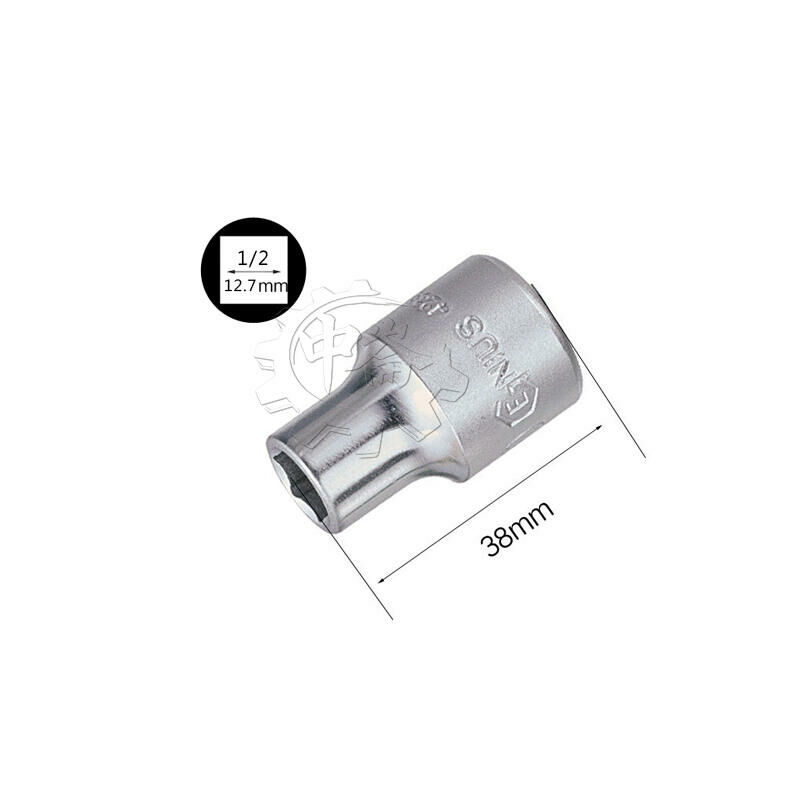 ＊中崙五金【附發票】加拿大 GENIUS 4分 短套筒(銀色) 36mm~41mm 氣動套筒 電動套筒 六角套筒 單顆售