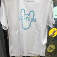 [S] LIFEWORK FIGURE SILHOUTTE SHORT SLEEVE T-SHIRT,WHITE, LW235TS793-00 (SLW431)