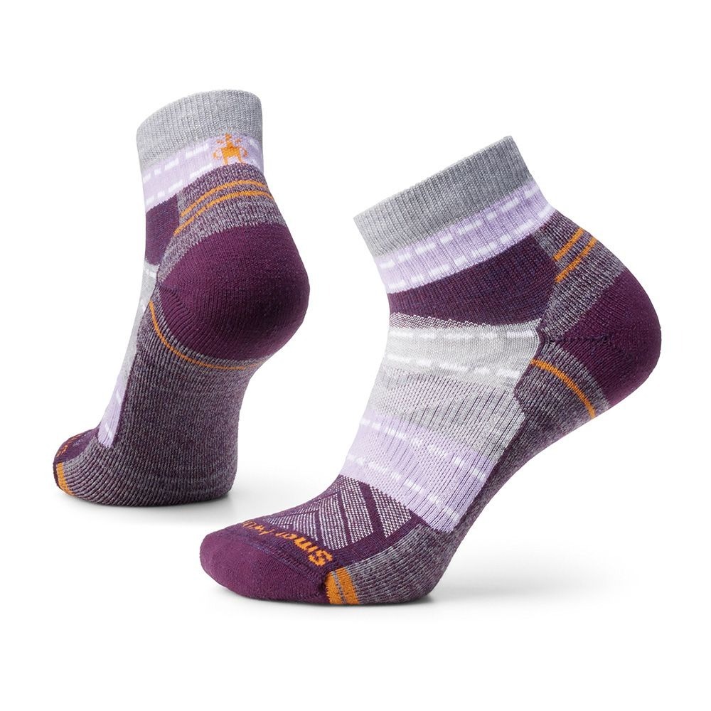 【Smartwool】女機能戶外全輕量減震印花低筒襪 紫色、自然白、栗子棕 / SW001579