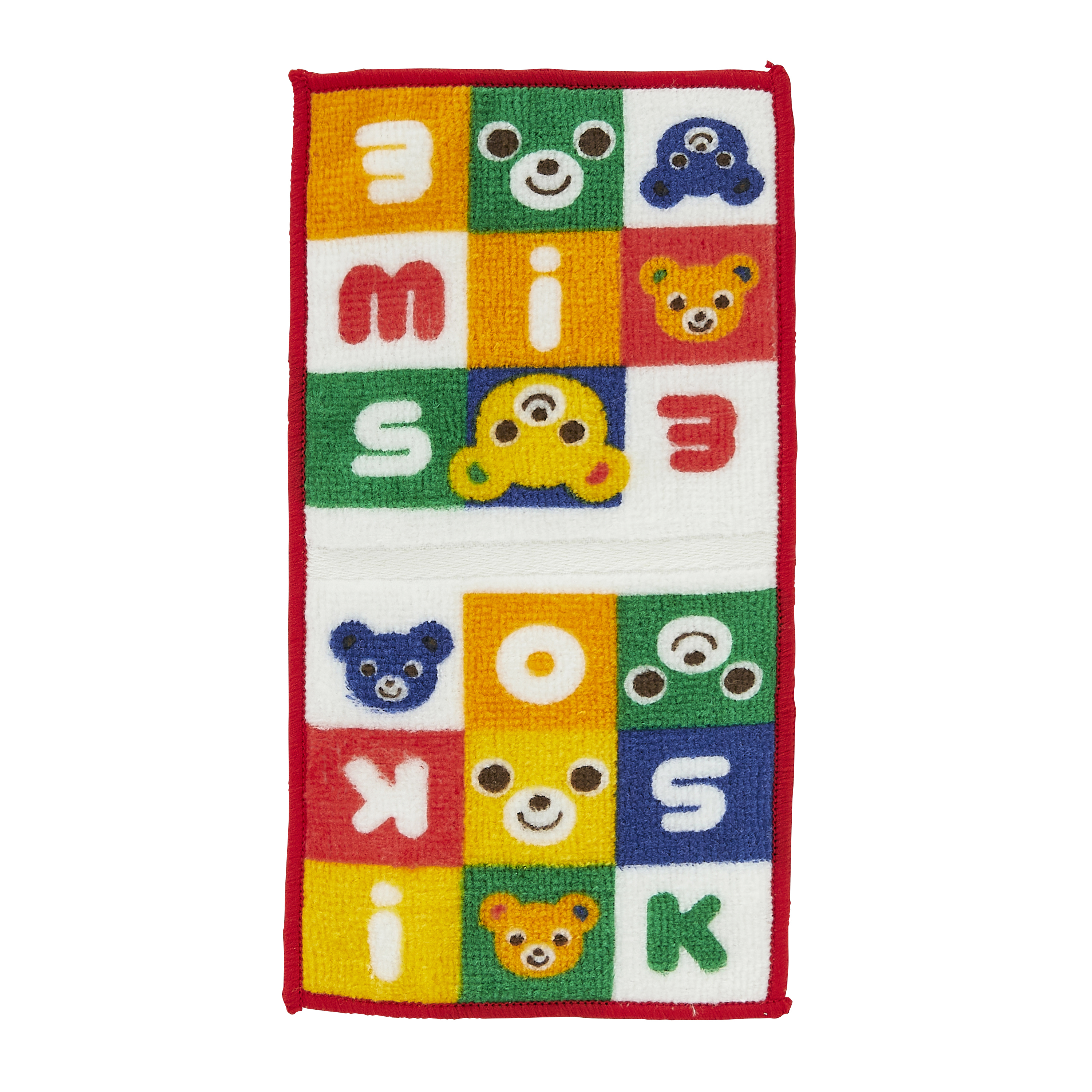 MH方格小熊毛巾