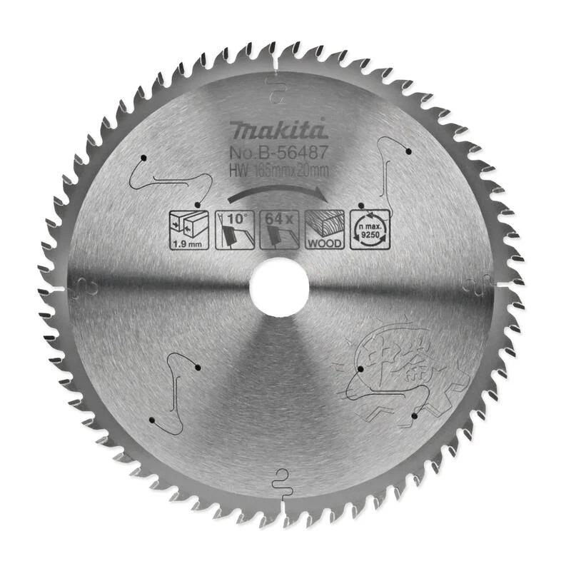 ＊中崙五金【附發票】Makita 牧田 鎢鋼鋸片 B-56487 木工鋸片 圓鋸片 165*20*64T