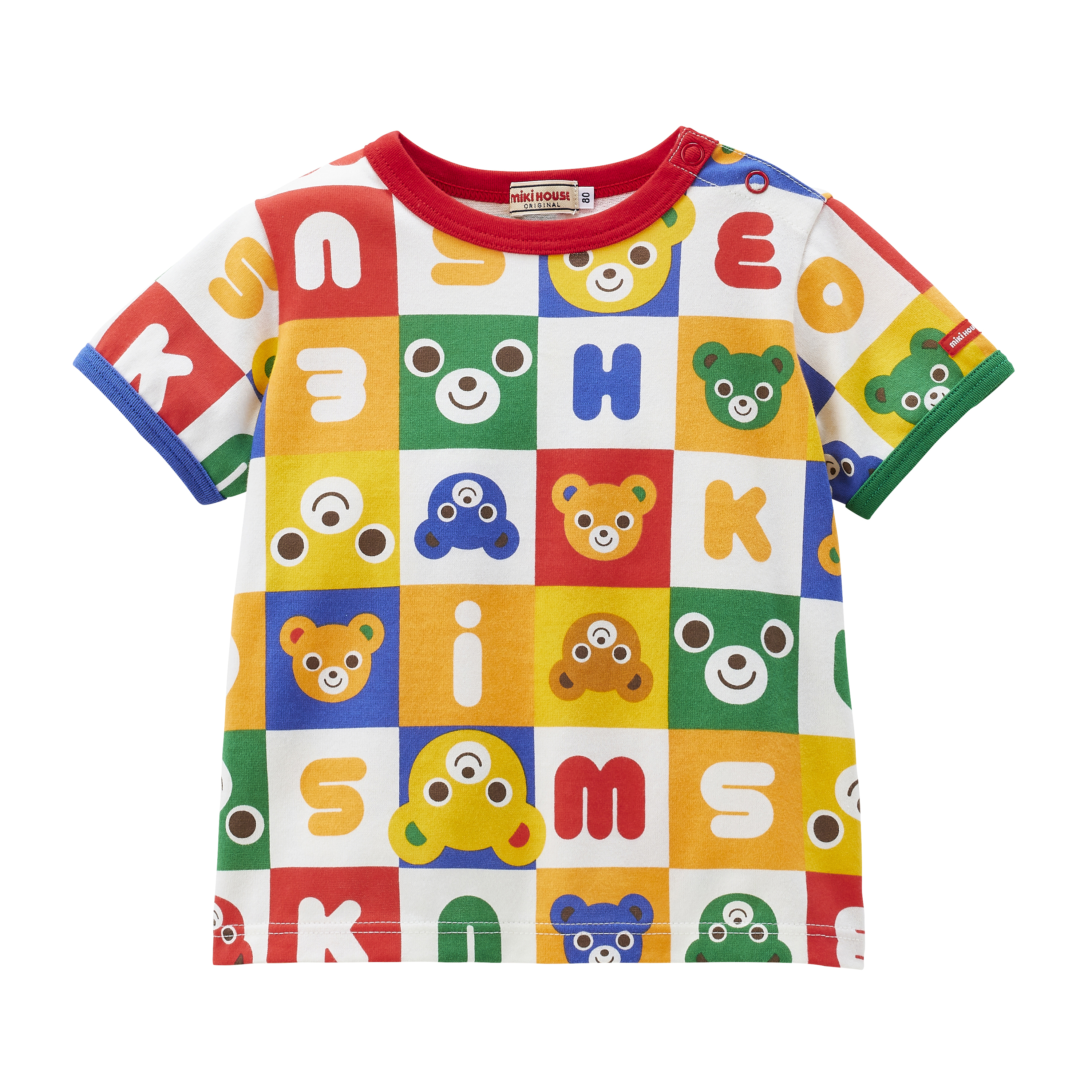 miki house普奇熊短T- Shirt