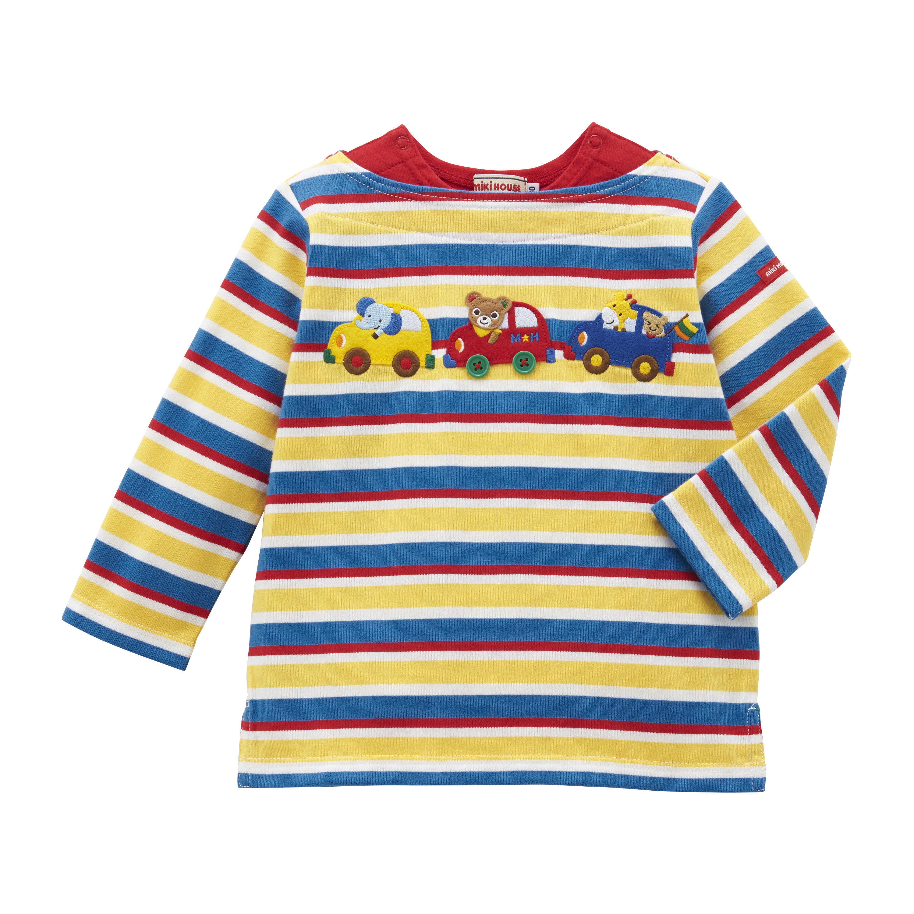 miki house 熊仔間條長袖T卹
