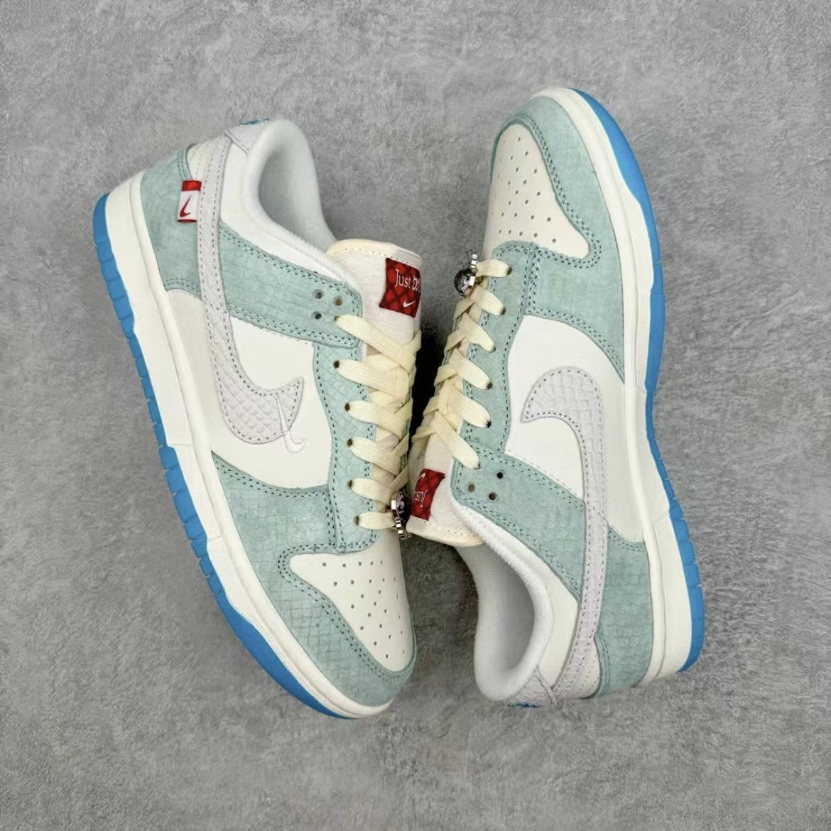 Nike Dunk Low LX "Year of the Dragon" 薄荷冰藍 龍年限定 麟紋 女鞋