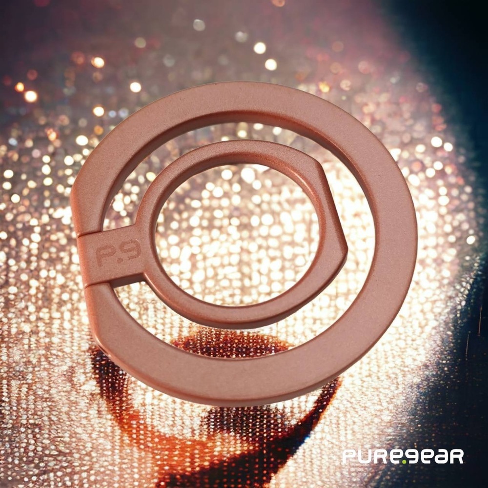 鋅合金磁吸指環支架(附磁圈貼片)/粉