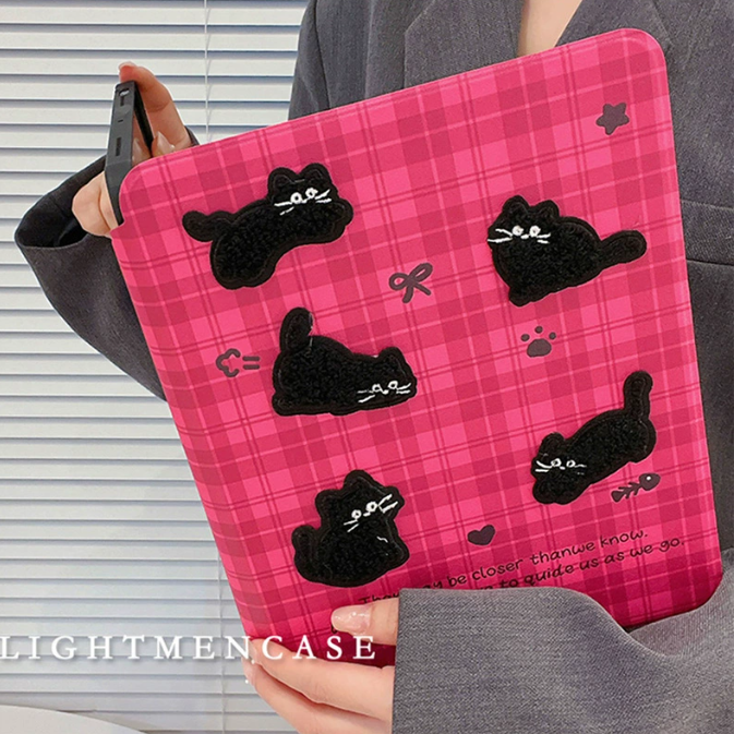 Black pink cat case