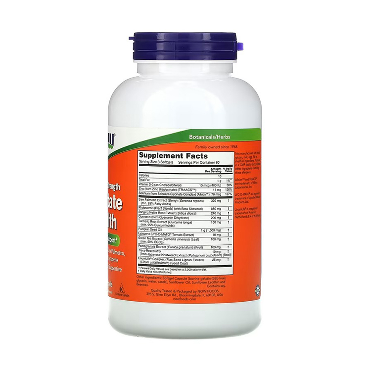 NOW Foods, Clinical Strength Prostate Health, 180 Softgels