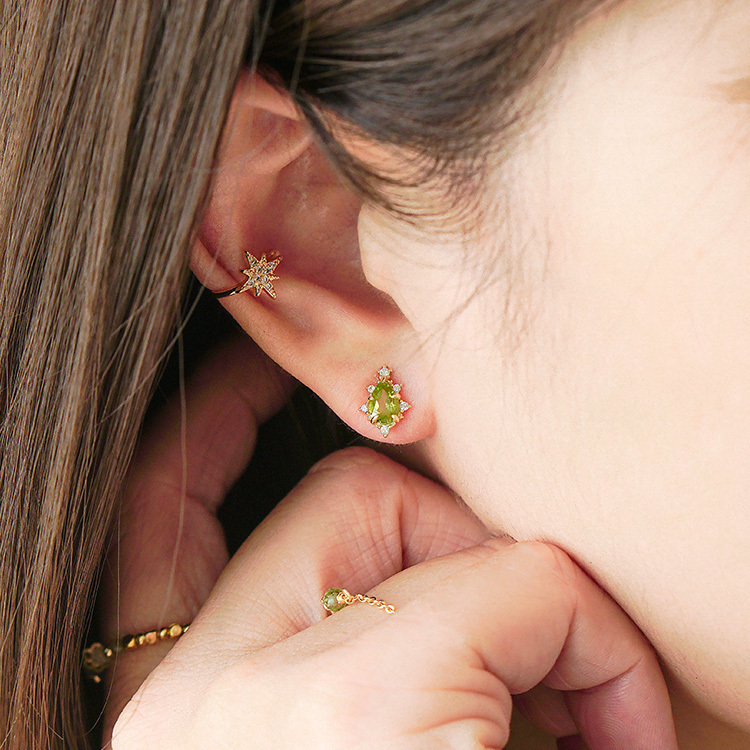 公主的假日野餐 · Ariel – 橄欖石 – 耳環