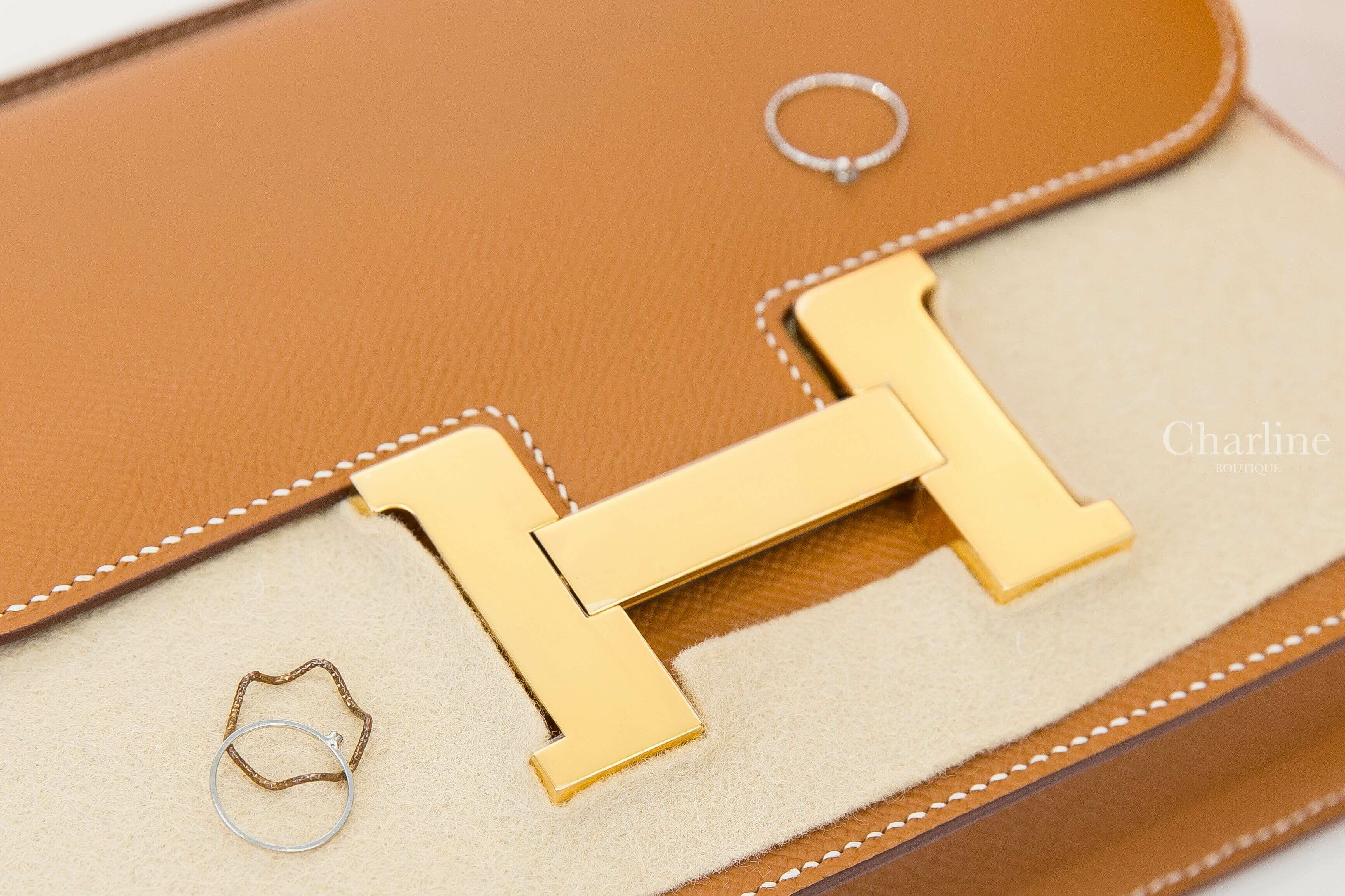 Hermès Constance III 24cm 37 Gold Epsom 焦糖色金釦鏡面款