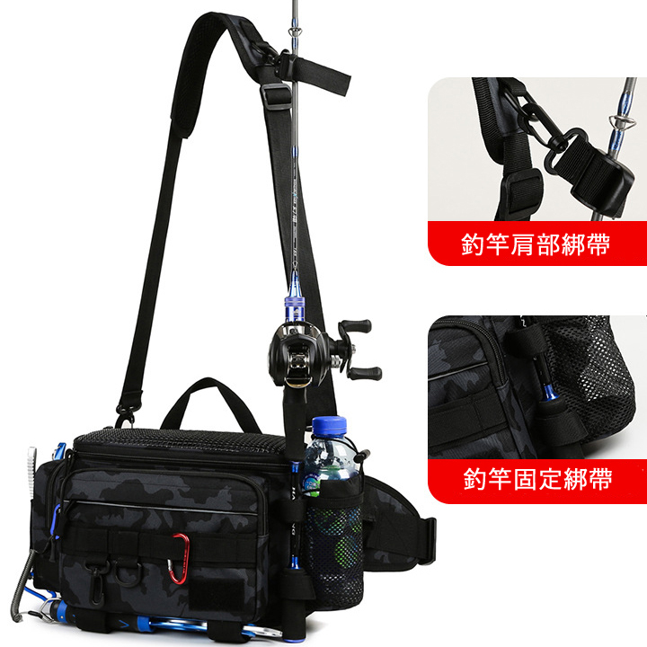 【BGYZD2】荒野大容量設計工具收納單肩包/腰包