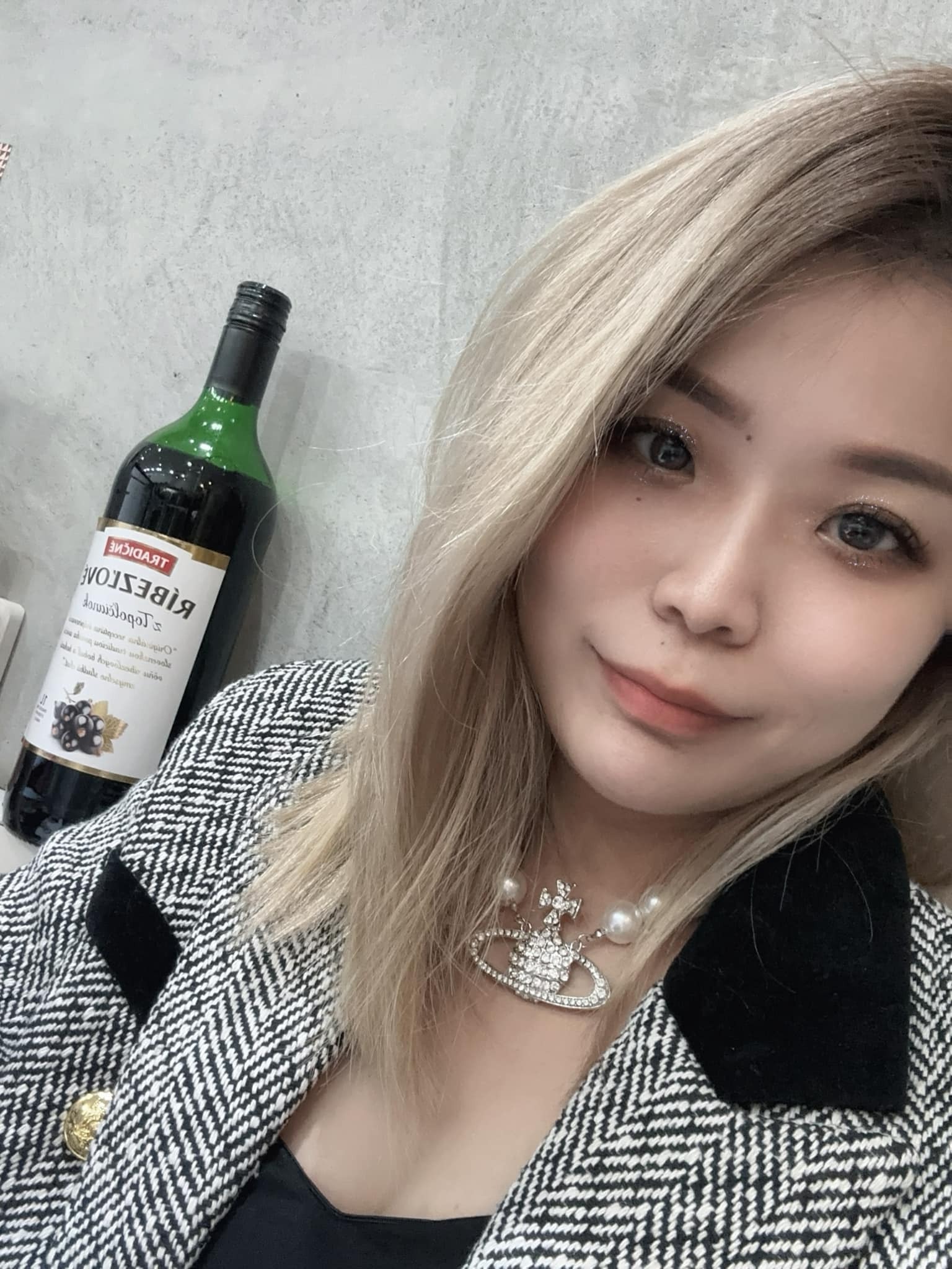 珍珠土星頸鍊(金/銀)