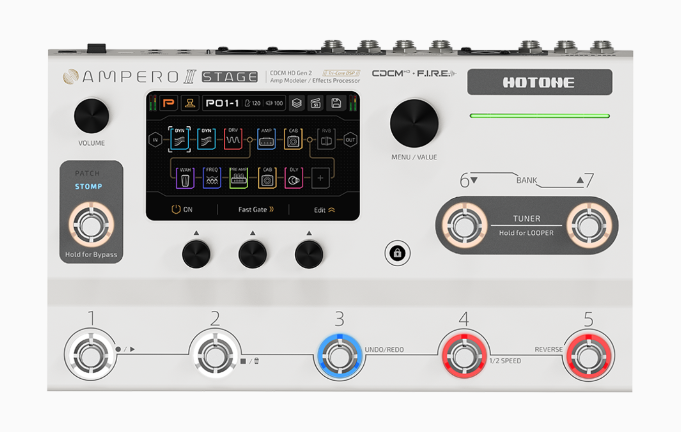Hotone Hotone Ampero II Stage 旗艦 綜合效果器 — 三峽效果器｜YA! 玩音樂