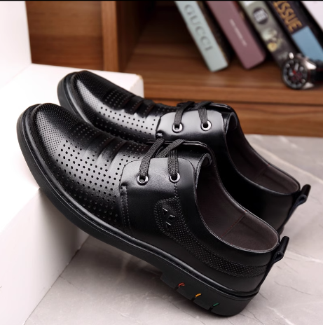 Breathable leather sandals (lace-up style)