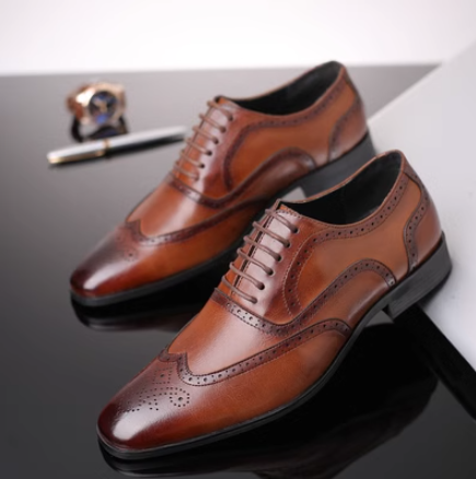 Casual leather shoes (wjl-s-8-Bpu leather)