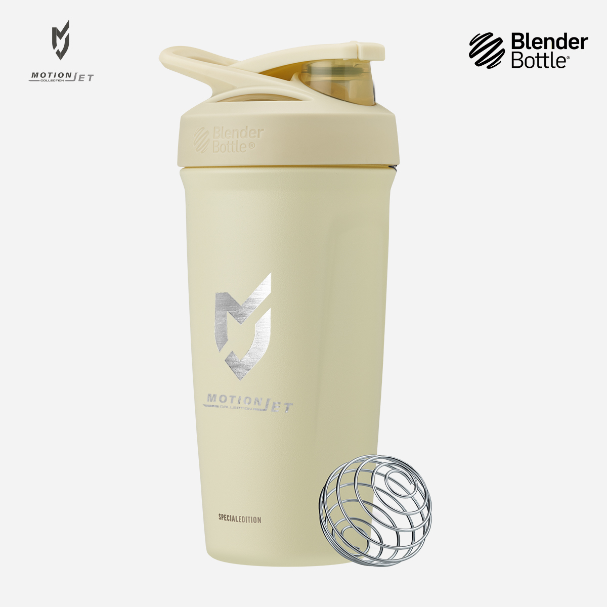 MJC & Blender Bottle 不鏽鋼聯名水壺 24 oz - (象牙黃)