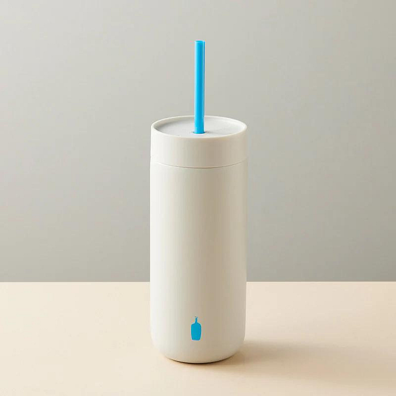 BLUE BOTTLE COFFEE 藍瓶 咖啡 吸管 保溫瓶 水杯 兩用 16OZ 現貨