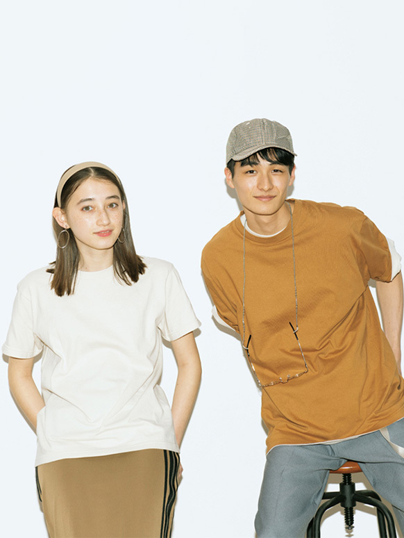 日本 Printstar 5.6oz 095天竺棉 全棉圓領大地色系短素T