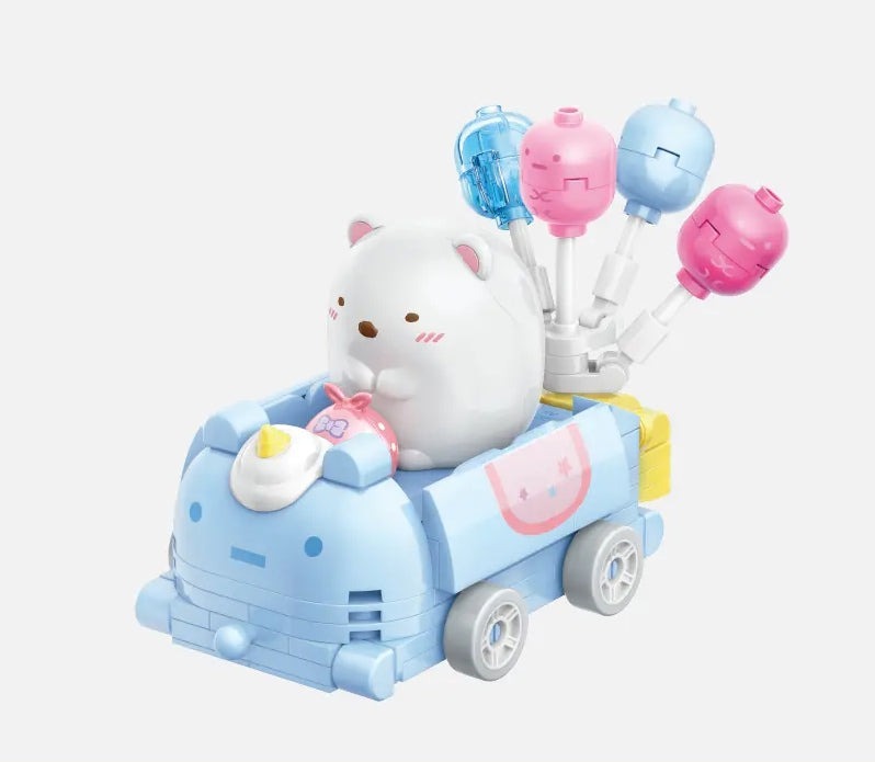 Qman 角落生物 白熊&裹布氣球車車