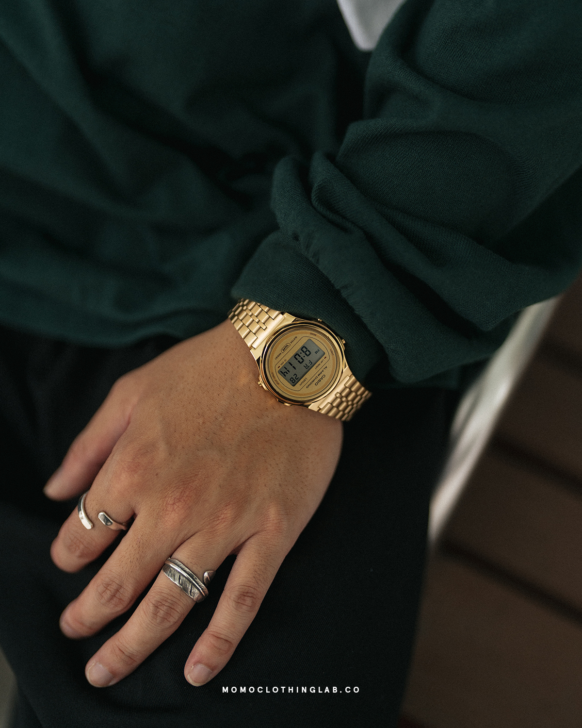 CASIO 復古圓形金屬電子錶 3款 A171WE