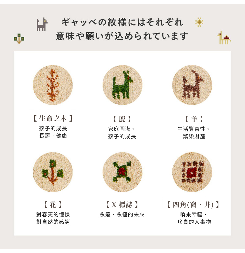 【HAGiHARA】Gabbeh印度手工編製羊毛地墊 魯菲系列 素朴日常 淺灰色 (60×90cm)