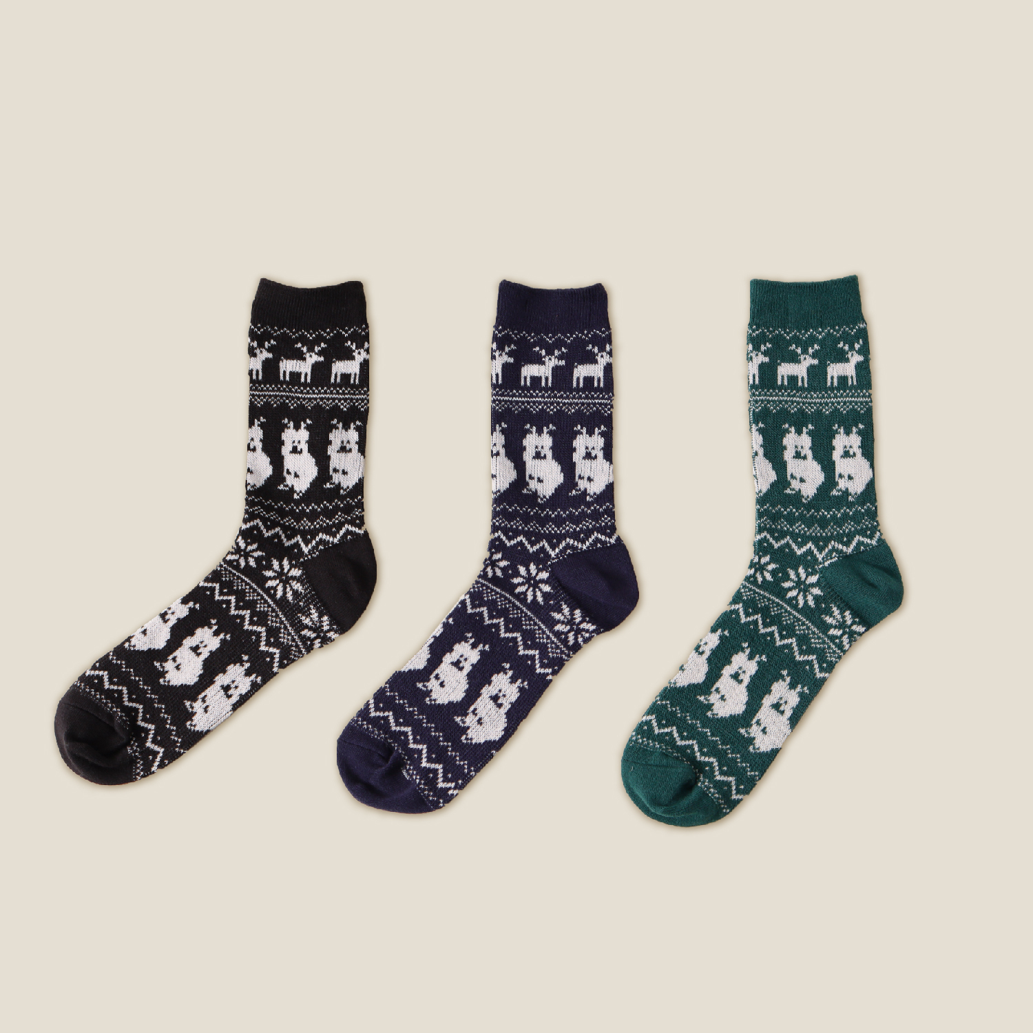 【Dinotaeng】Rudolph Quokka Nordic Socks 長襪