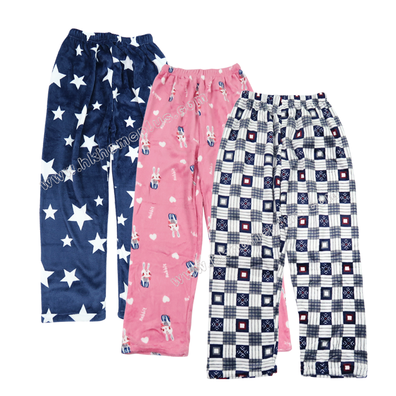 舒適家居保暖絨毛長褲