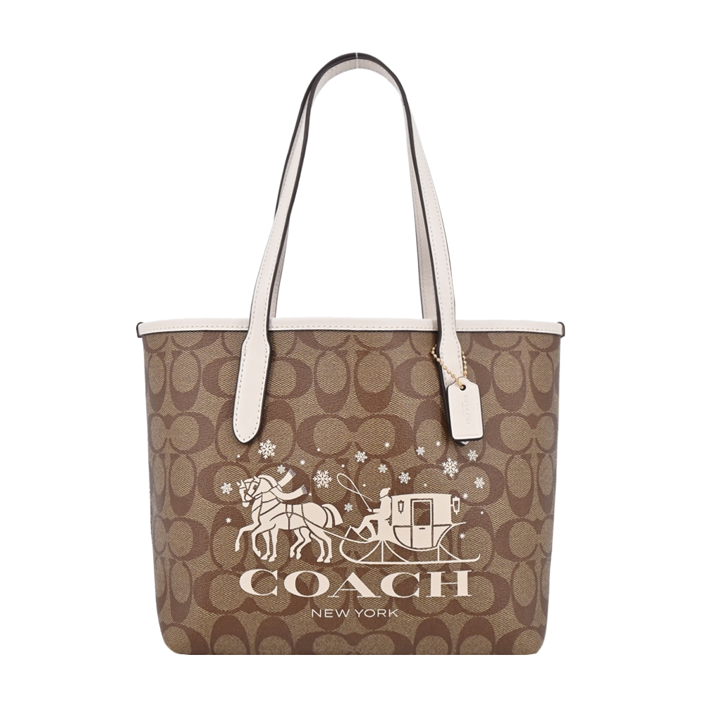 Coach zip best sale city tote