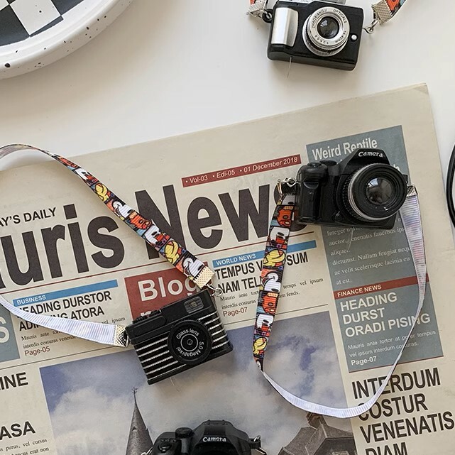 《3463》迷你單眼相機冰箱磁鐵貼