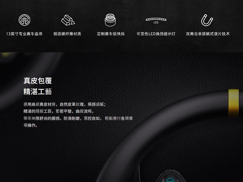 米特3C數位–MOZA 魔爪 RACING RS V2 方向盤 盤面 賽車方向盤/RS025