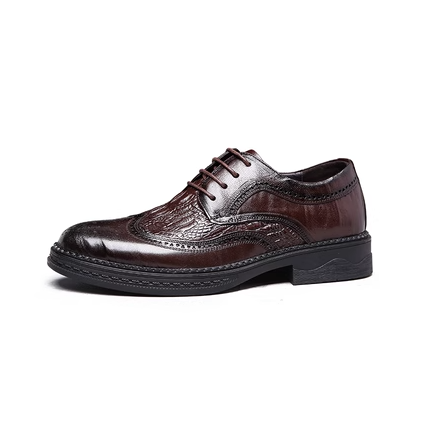Leather shoes-hq219-3-C super fiber leather