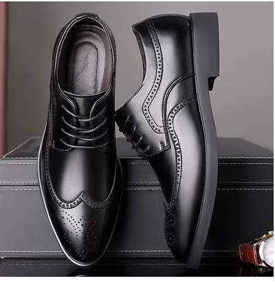 Leather shoes-hq219-3-D super fiber leather
