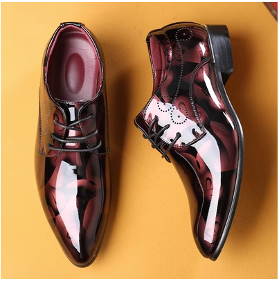 Leather shoes-hq219-3-D super fiber leather