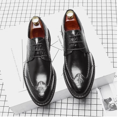 Leather shoes-hq219-3-E super fiber leather