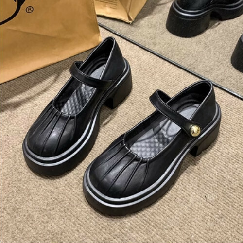 thick sole thick heel shoes