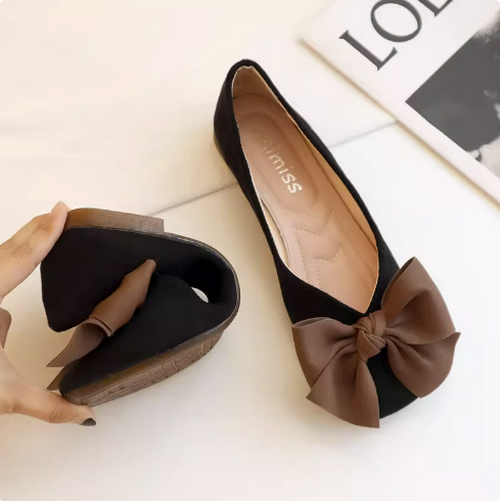 Flat square toe shoes