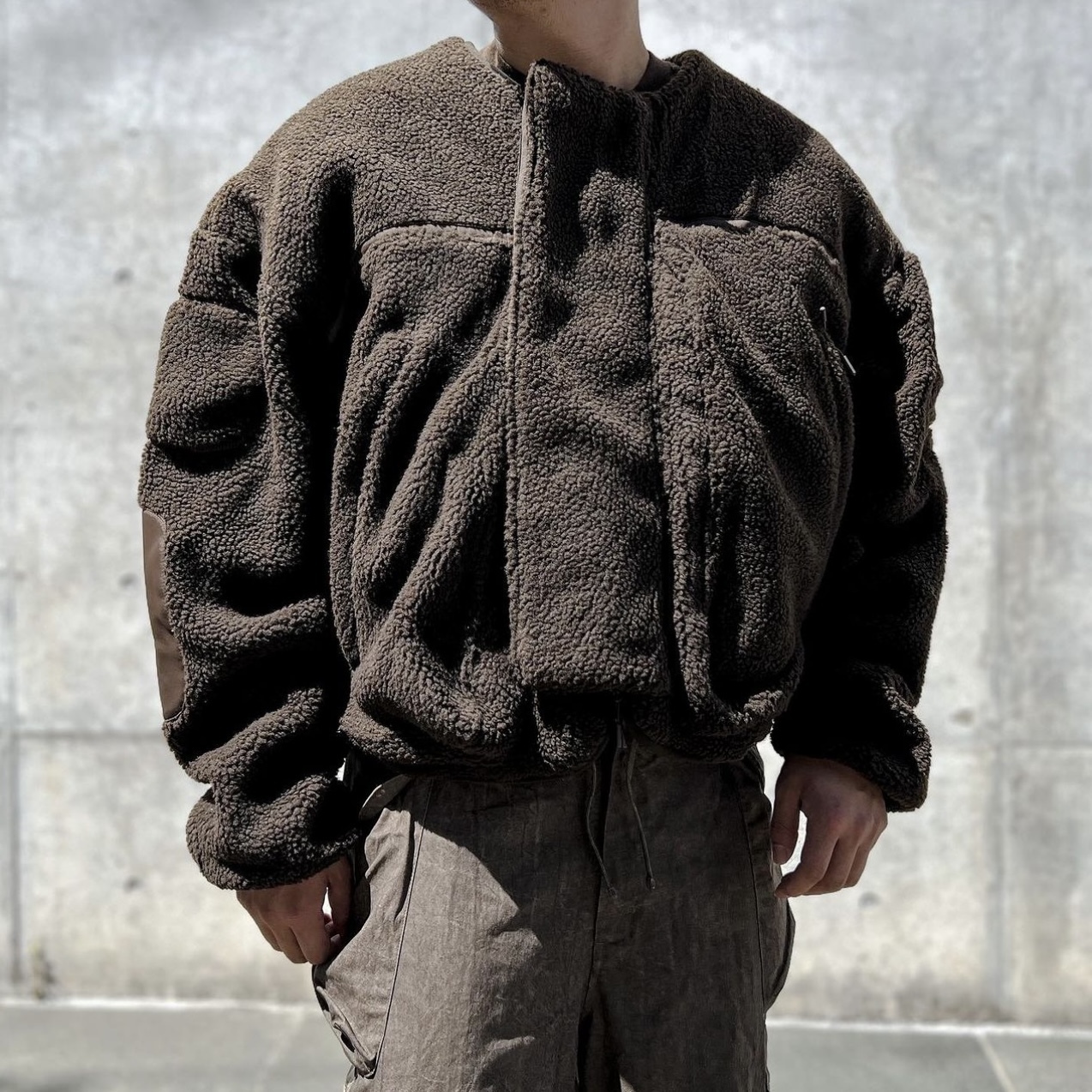 Entire Studios Fluffy Overcoat - Brown