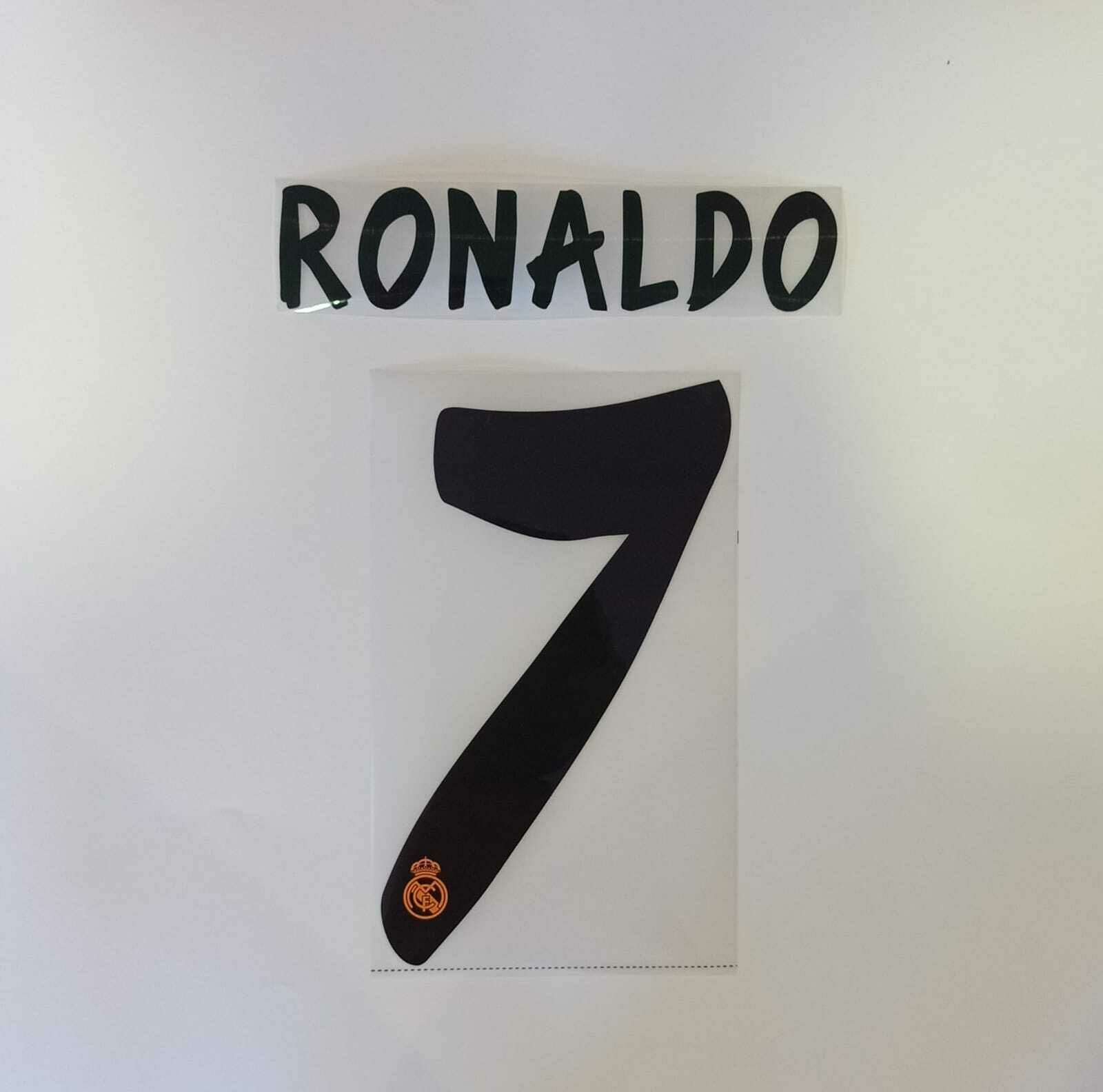 2014 Real Madrid Home Official Nameset 7 RONALDO