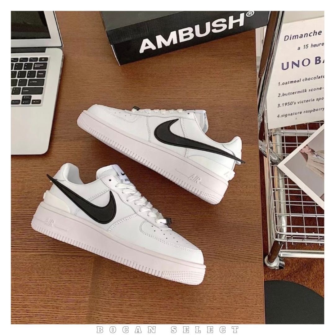 NIKE AIR FORCE x AMBUSH 米白黑勾（DV3464-002）