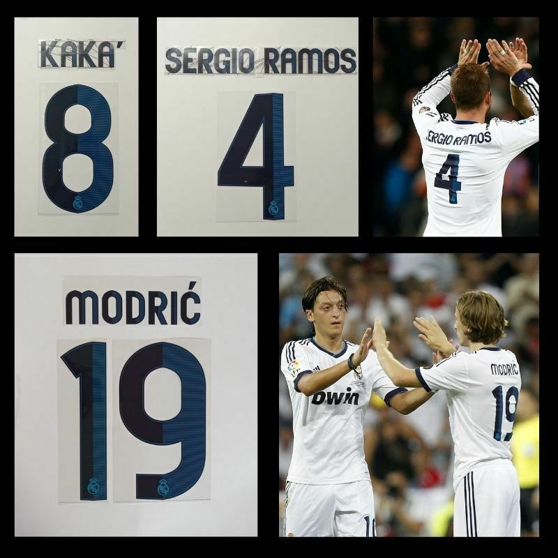 2012 Real Madrid Home Official Nameset 19 MODRIC