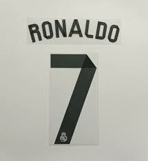 2014 Real Madrid Home Official Nameset 7 RONALDO
