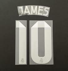 2014 Real Madrid Away Official Nameset  10 JAMES
