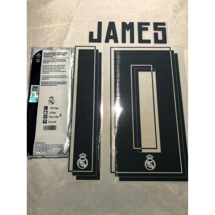 2015 Real Madrid Home Official Nameset 10 JAMES