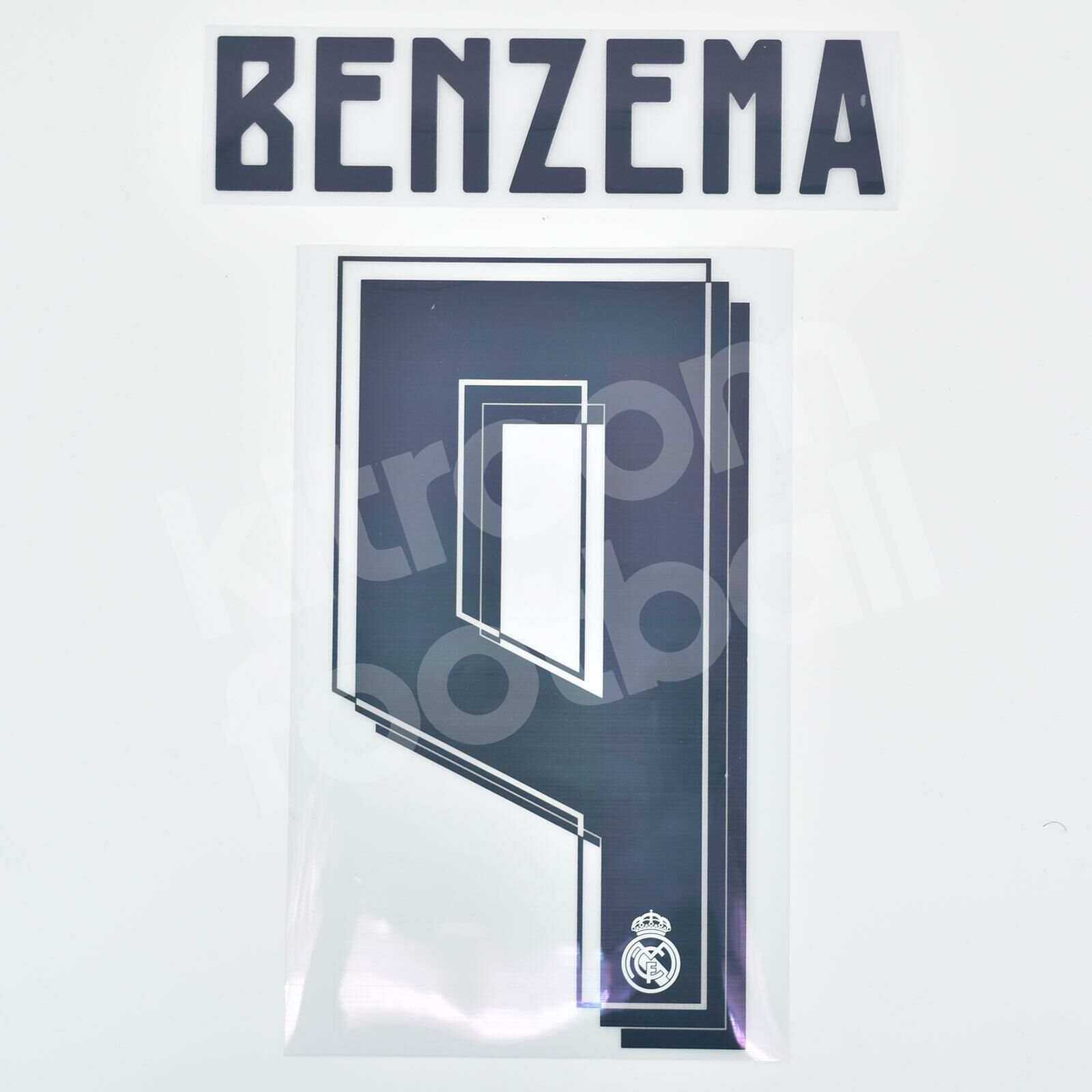 2015 Real Madrid Home Official Nameset  9 BENZEMA