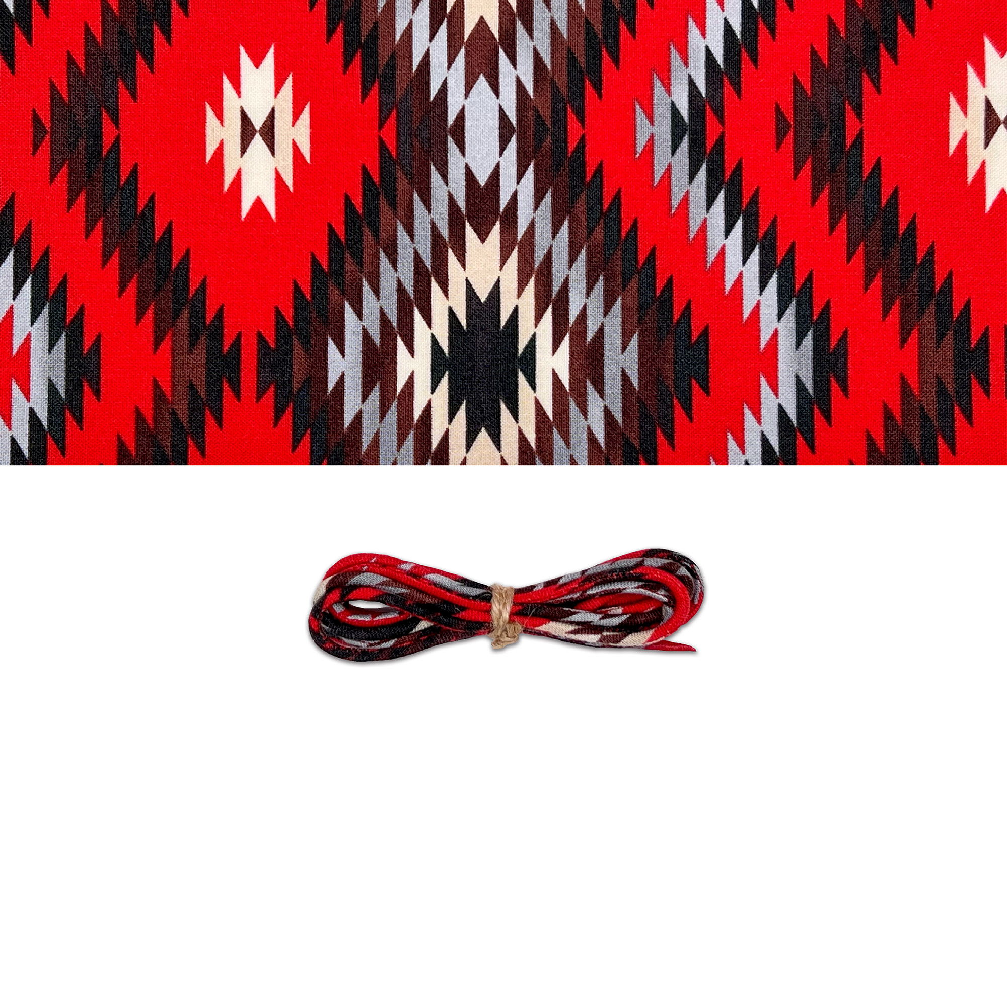 Yves 古布繩 - 紅納瓦荷圖騰