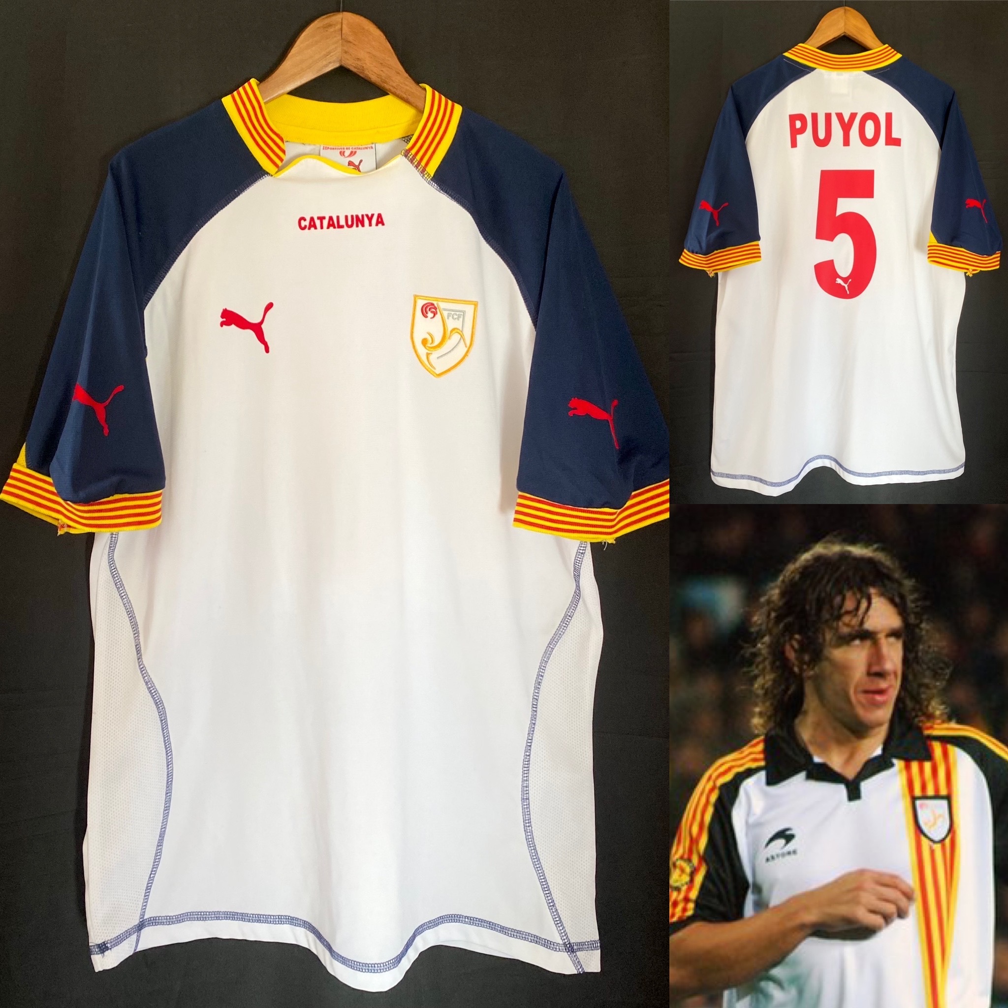 Catalunya Football Team 2004-2006 Puma Away Shirt #5 PUYOL