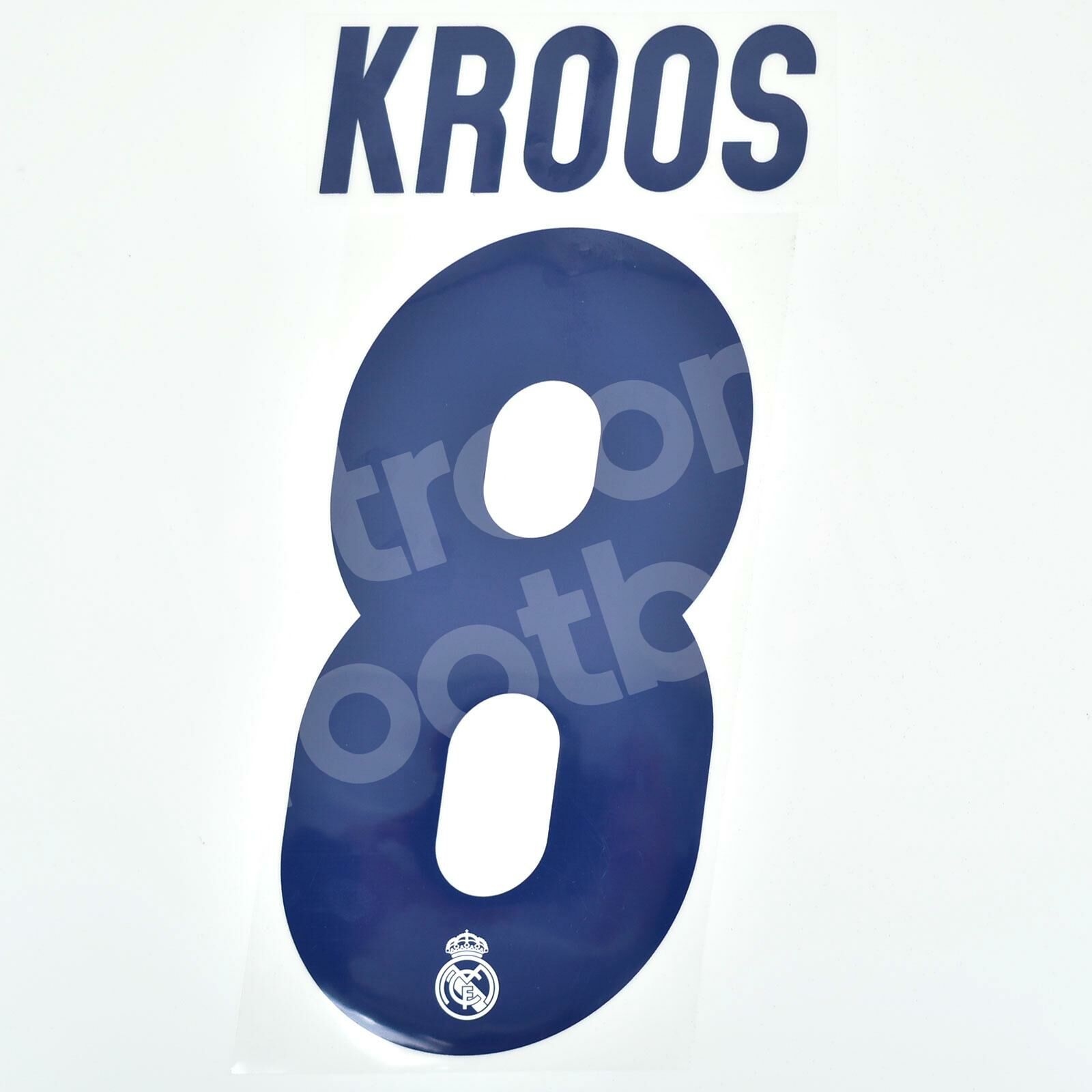 2016 Real Madrid Home Official Nameset  8 KROOS