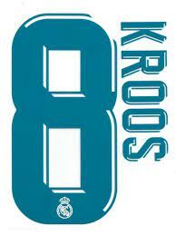 2017 Real Madrid Home Official Nameset  8 KROOS